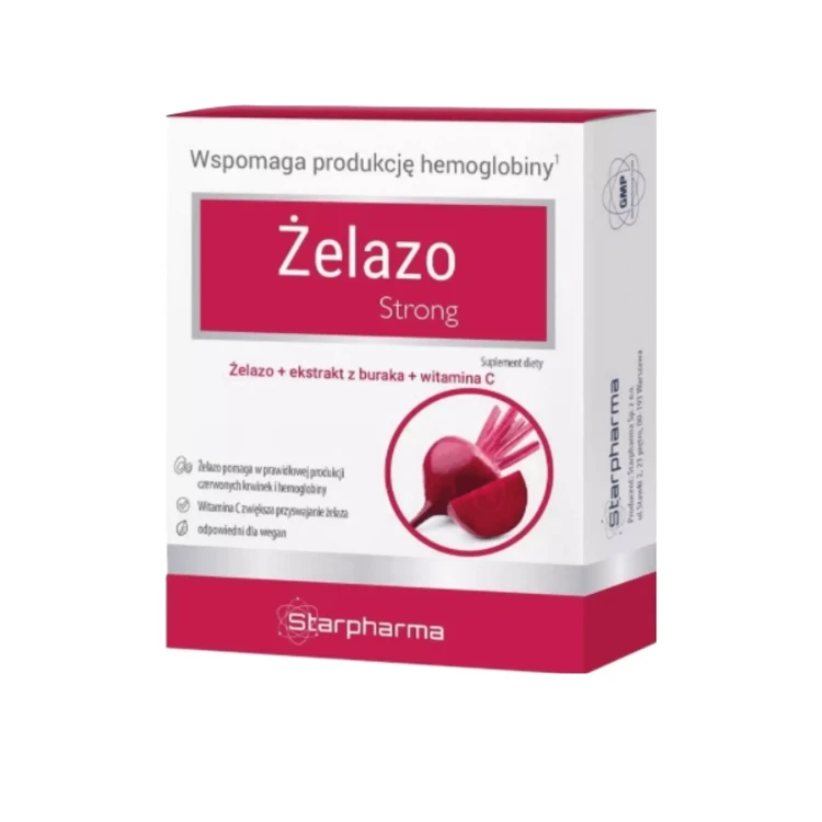 Żelazo Strong 30 kapsułek Starpharma ( bakaliowyswiat.pl ).webp