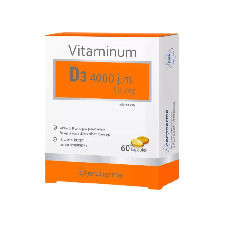 Vitaminum D3 4000 Strong 60 kapsułek Starpharma ( bakaliowyswiat.pl ).webp