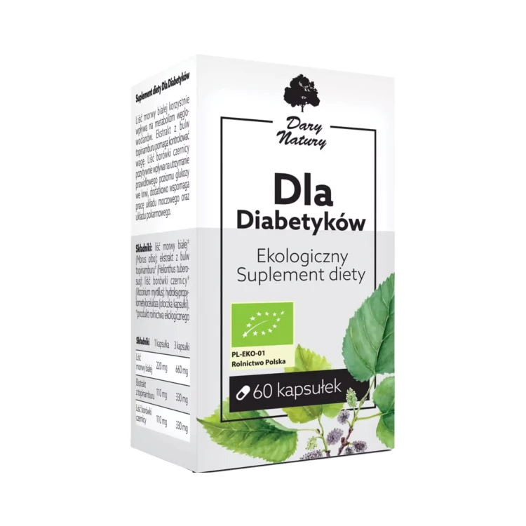 Dla Diabetyków EKO 60 kapsułek (440mg) Dary Natury ( bakaliowyswiat.pl ).webp