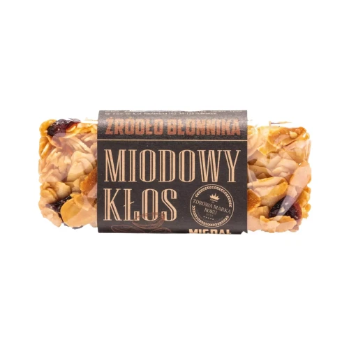 Miodowy Kłos bez cukru z Migdałami 45g Łysoń ( bakaliowyswiat.pl ).webp
