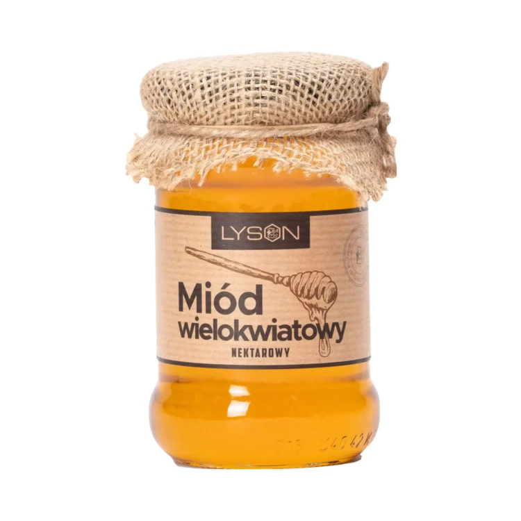 Miód wielokwiatowy nektarowy Łysoń 400g Słoik TWIST OFF ( bakaliowyswiat.pl ).webp
