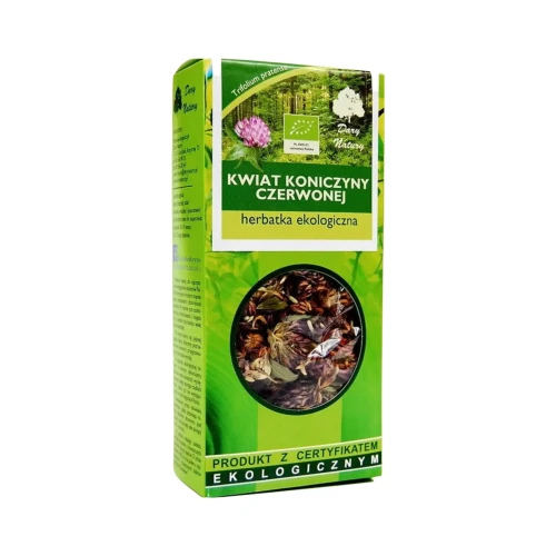 Herbatka kwiat koniczyny czerwonej EKO 25g Dary Natury ( bakaliowyswiat.pl ).webp