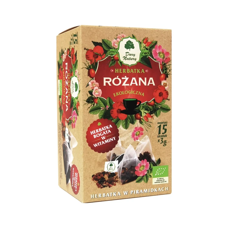 Ekologiczna herbatka Różana 15x3 g Dary Natury ( bakaliowyswiat.pl ).webp