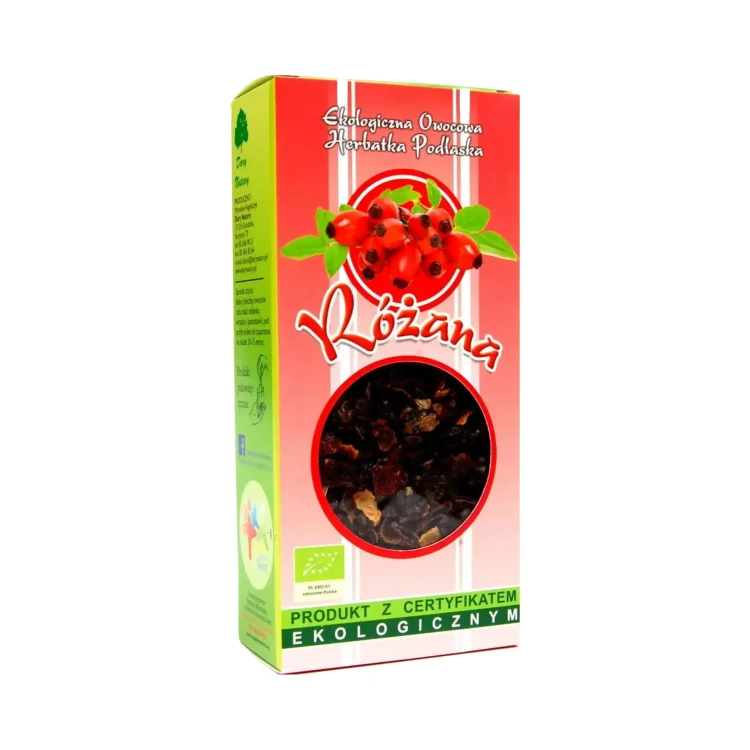 Ekologiczna herbatka Różana 100 g Dary Natury ( bakaliowyswiat.pl ).webp