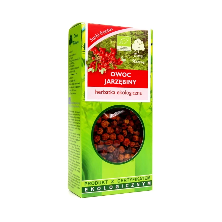 Ekologiczna herbatka Owoc jarzębiny 50 g Dary Natury ( bakaliowyswiat.pl ).webp