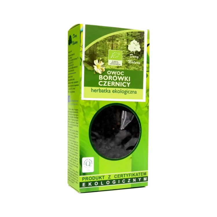 Ekologiczna herbatka Owoc borówki czernicy 100 g Dary Natury ( bakaliowyswiat.pl ).webp