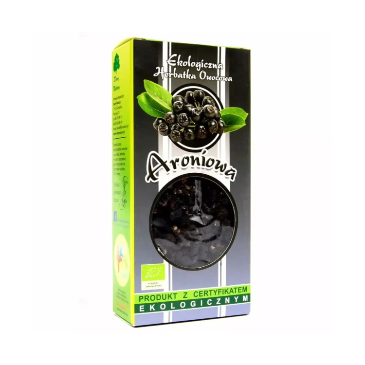Ekologiczna herbatka Aroniowa 100 g Dary Natury ( bakaliowyswiat.pl ).webp