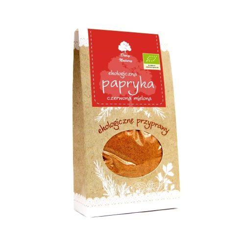 Ekologiczna papryka czerwona mielona 50 g Dary Natury ( bakaliowyswiat.pl ).webp