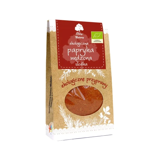 Ekologiczna papryka wędzona słodka 50 g Dary Natury ( bakaliowyswiat.pl ).webp
