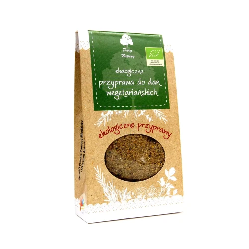 Ekologiczna przyprawa do dań wegetariańskich 40 g Dary Natury ( bakaliowyswiat.pl ).webp
