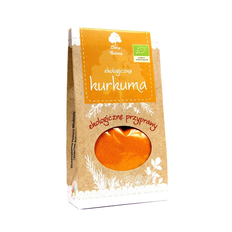 Ekologiczna kurkuma 50 g Dary Natury ( bakaliowyswiat.pl ).webp
