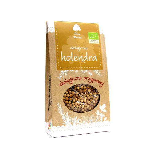 Ekologiczna kolendra ziarno 30 g Dary Natury ( bakaliowyswiat.pl ).webp