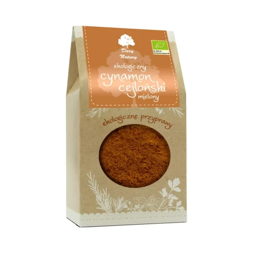 Ekologiczny cynamon cejloński mielony Dary Natury.webp