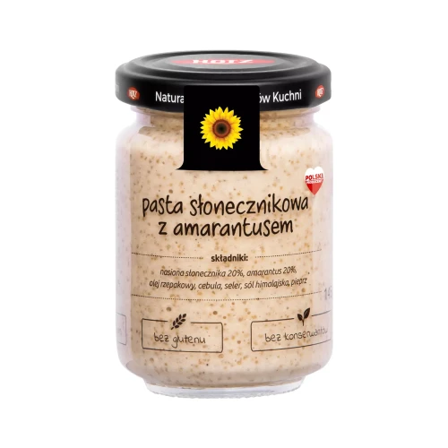 Pasta słonecznikowa z amarantusem 145 g Hotz.webp