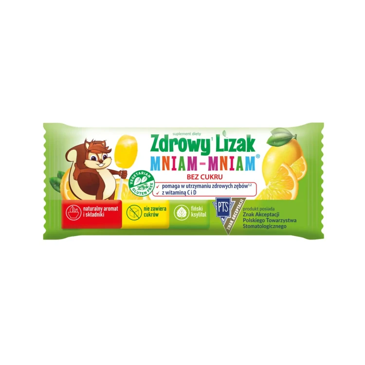 Zdrowy lizak z witaminami 4 + 1 GRATIS Mniam-Mniam 3.webp
