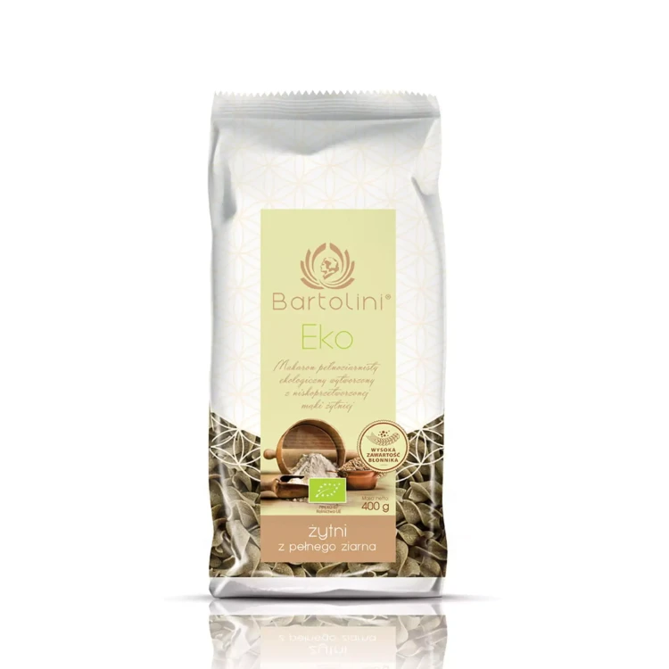 Ekologiczny makaron żytni - świderki 400 g Bartolini.webp