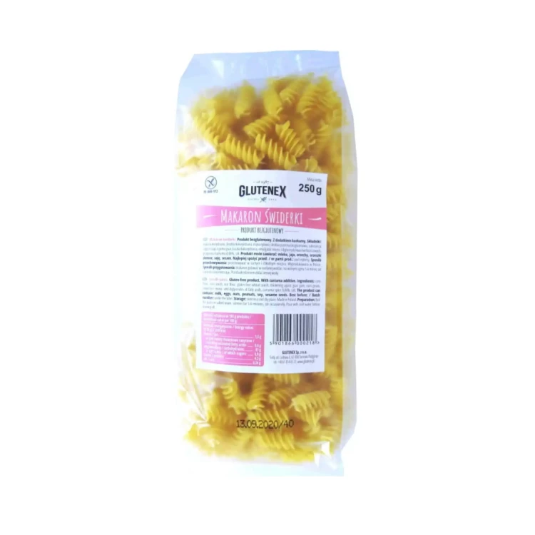 Bezglutenowy makaron świderki 250 g Glutenex.webp