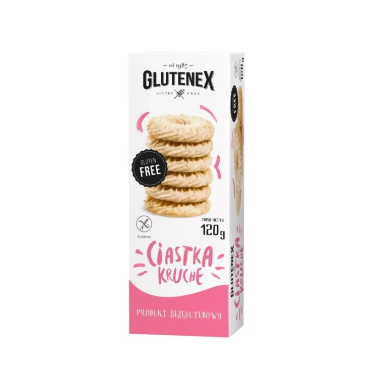 Bezglutenowe ciastka kruche 120 g Glutenex.webp