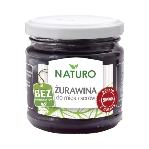 Żurawina do mięs i serów 220 g Naturo.webp