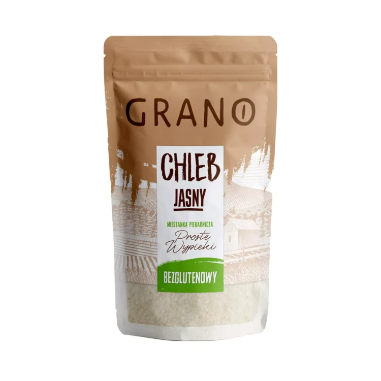 Jasny chleb bezglutenowy - mieszanka do pieczenia 500g Grano.webp