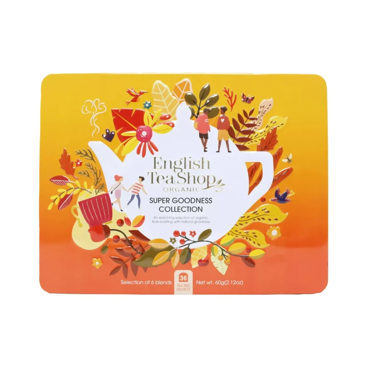 Kolekcja herbat w metalowej puszce Super Goodness Collection English Tea Shop.webp