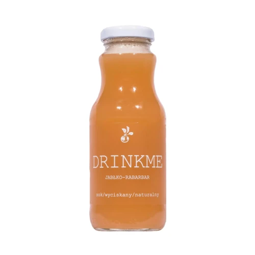 Naturalny sok wyciskany jabłko-rabarbar DRINKME.webp