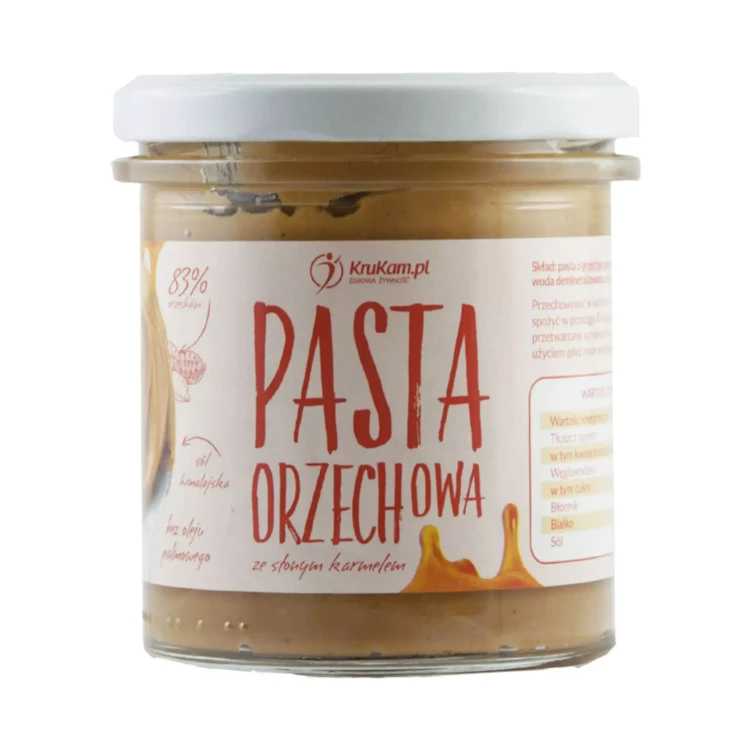 Pasta orzechowa słony karmel 300 g Krukam.webp