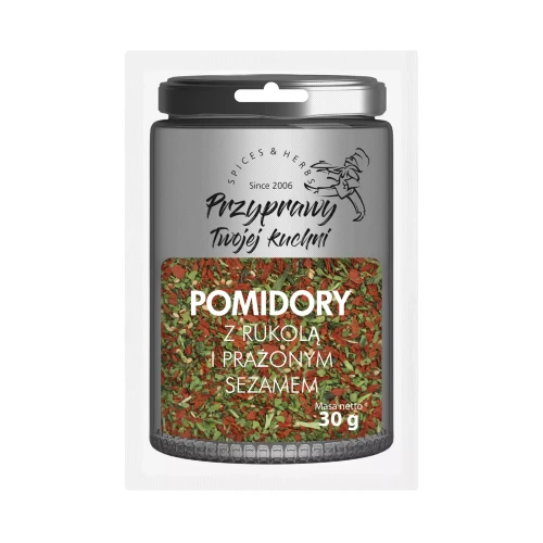 Pomidory z rukolą i prażonym sezamem Przyprawy Twojej kuchni.webp