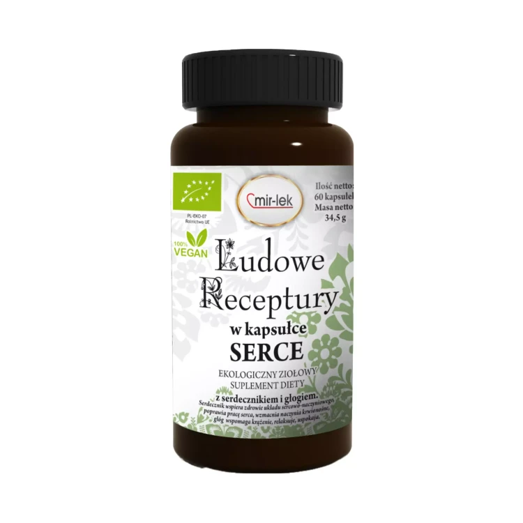 Ludowe Receptury w kapsułce Serce 60 kapsułek Mir-Lek.webp