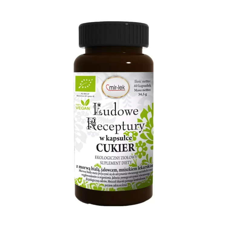 Ludowe Receptury w kapsułce Cukier 60 kapsułek Mir-Lek.webp