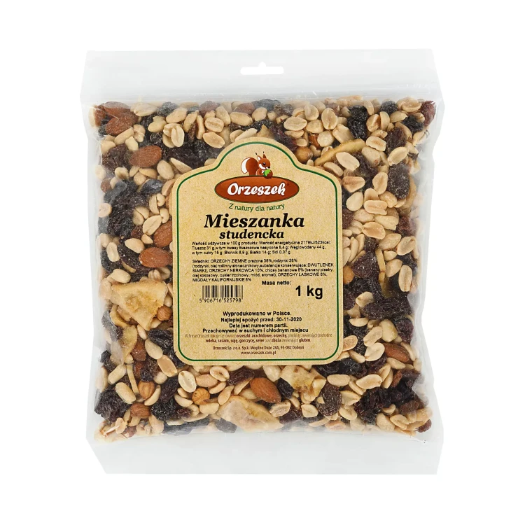 Studencka mieszanka orzechów Orzeszek 1kg.webp