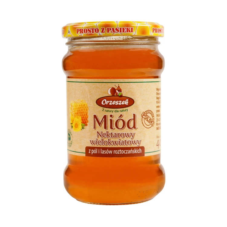 Miód nektarowy wielokwiatowy Orzeszek 400g.webp