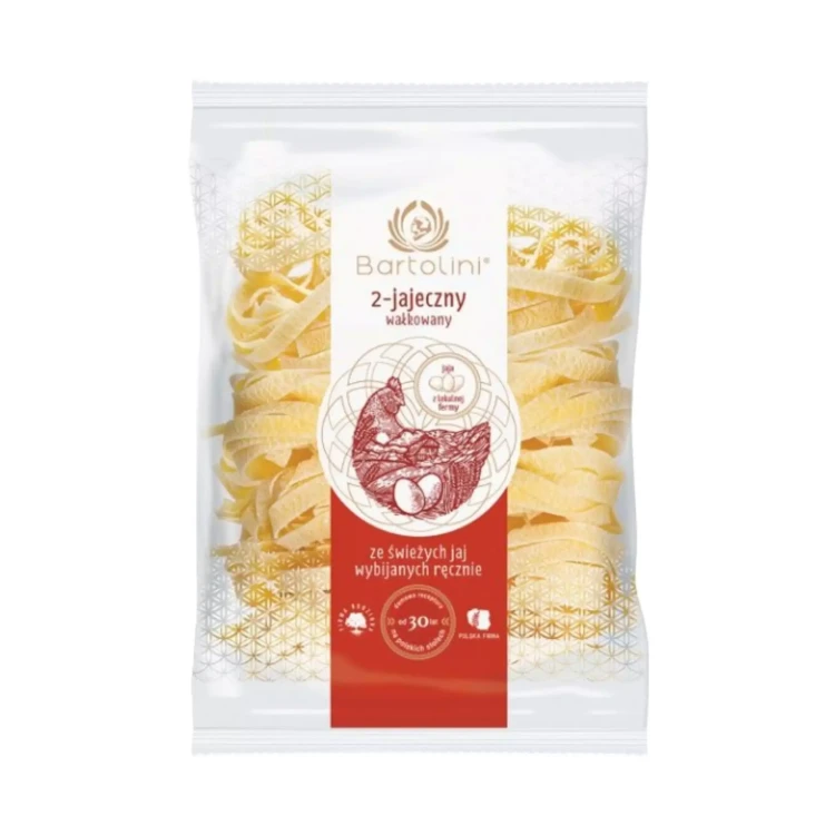 Makaron wałkowany 2-jajeczny krajanka średnia 400 G Bartolini.webp