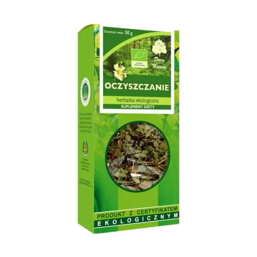 Herbatka ekologiczna Oczyszczanie 50g Dary Natury .webp