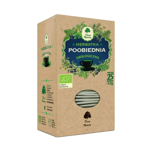 Herbatka ekologiczna Poobiednia 50g Dary Natury  .webp