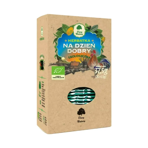 Herbatka ekologiczna Na dzień dobry 37,5 g Dary Natury .webp