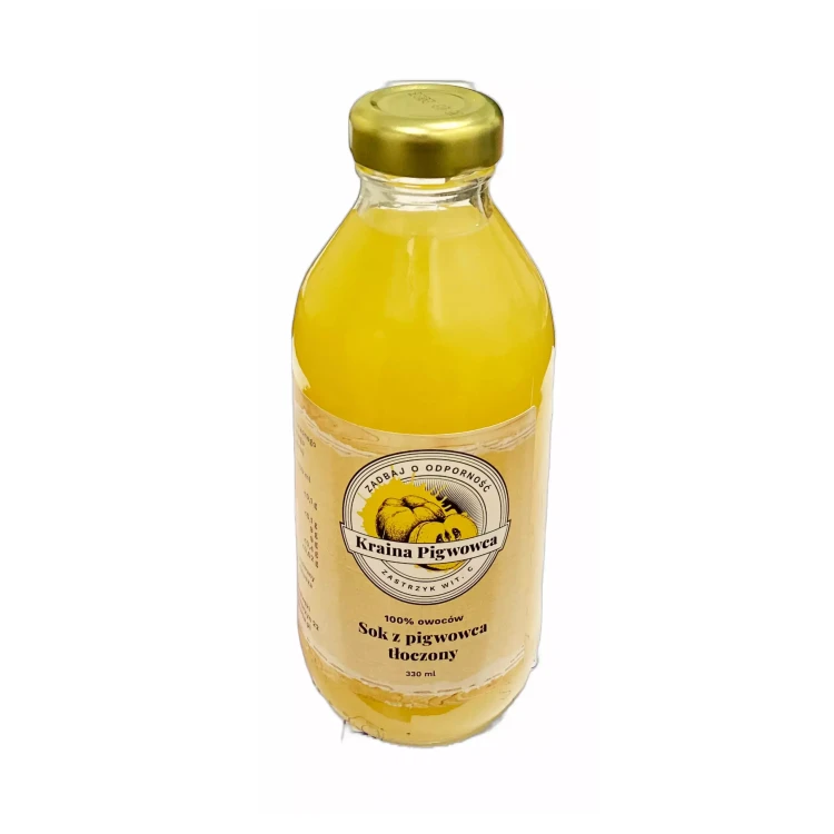 Sok z pigwowca tłoczony 100% owoców 330ml Kraina Pigwowca.webp