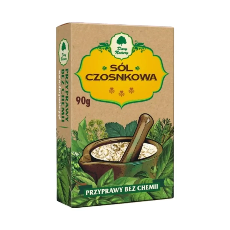 Sól czosnkowa 90g Dary Natury.webp