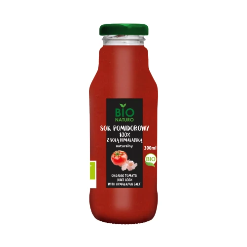 Sok pomidorowy 100% z solą himalajską BIO 300ml Bio Naturo.webp