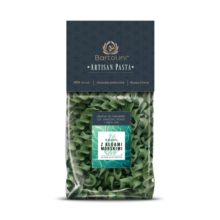 Artisan Makaron Durum z Algami Morskimi - świderki (Fussilli) 300 g Bartolini.webp
