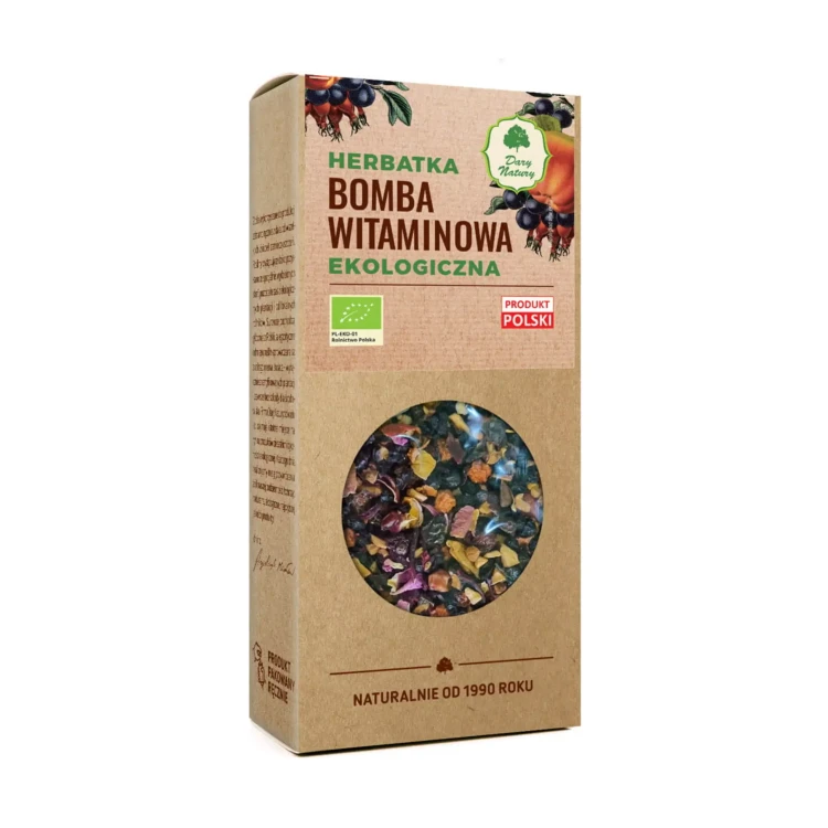 Ekologiczna herbatka Bomba witaminowa 100 g Dary Natury.webp
