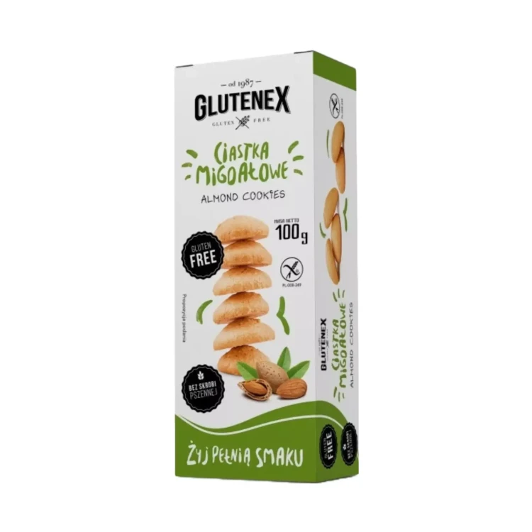 Bezglutenowe ciastka migdałowe 100 g Glutenex.webp