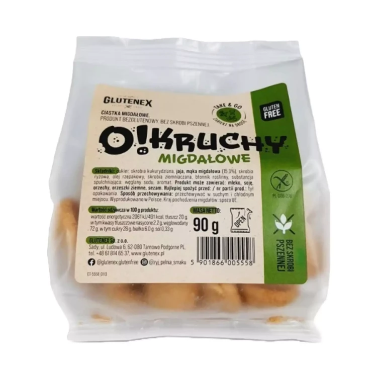 Ciastka Okruchy migdałowe Glutenex.webp