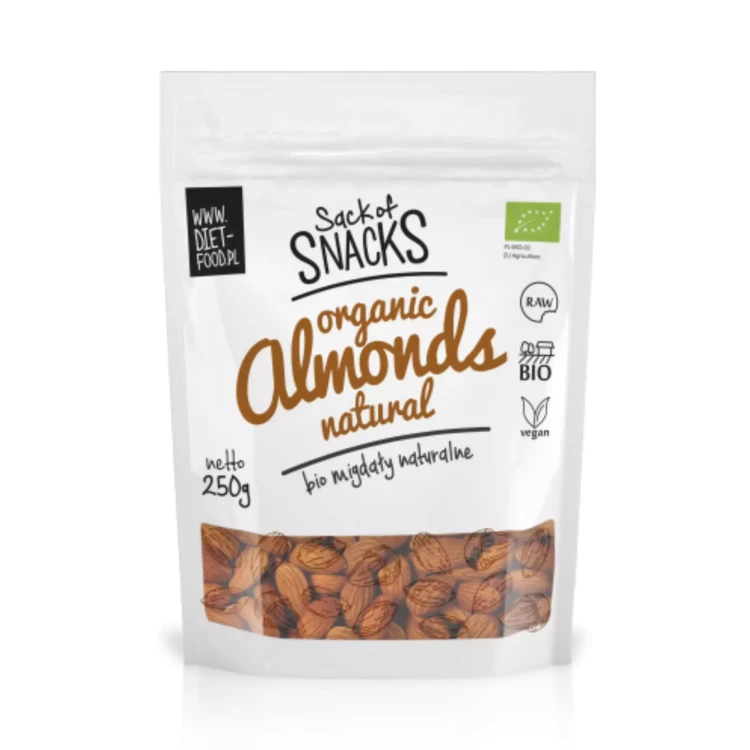 BIO Migdały naturalne 250g Diet Food.webp