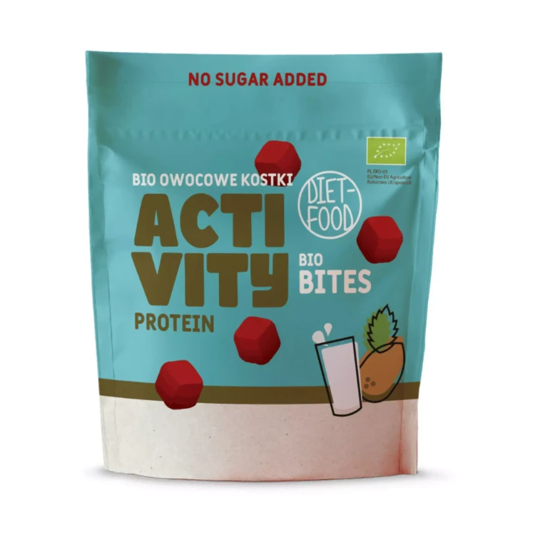 Bio Bites ACTIVITY (owocowe kostki) – z białkiem 120g Diet Food.webp