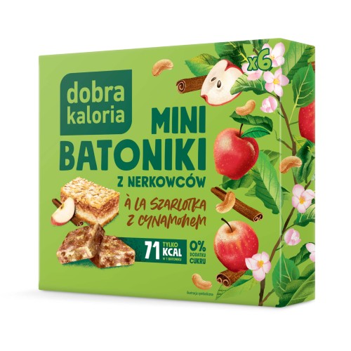 Mini batoniki z nerkowców ALA szarlotka z cynamonem Dobra Kaloria.jpg