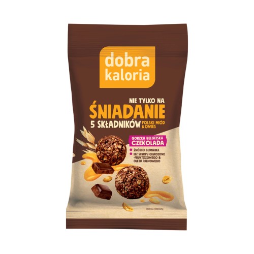Kulki śniadaniowe gorzka belgijska czekolada Dobra Kaloria.jpg