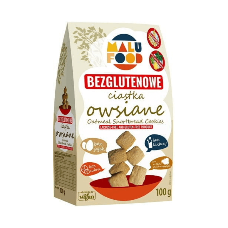 Ciastka owsiane Bezglutenowe bez cukru 100 g Malu Food.png