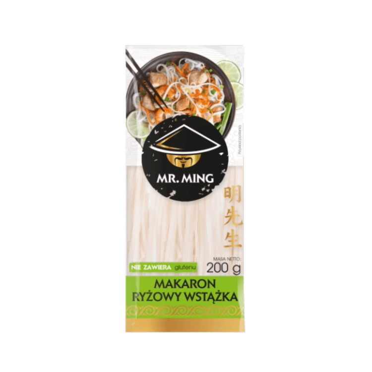 Makaron Bezglutenowy ryżowy wstążki Mr.Ming.png