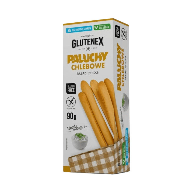 Paluchy chlebowe bez dodatku cukrów 90g Glutenex.png